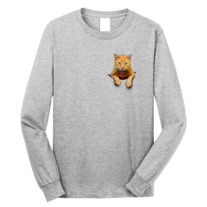 Pocket Cat Long Sleeve Shirt