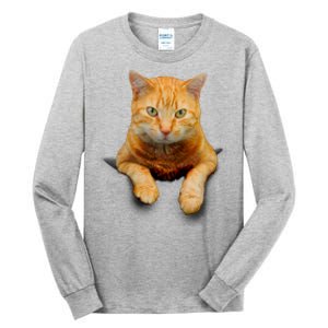 Pocket Cat Tall Long Sleeve T-Shirt