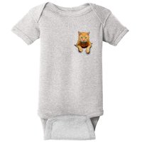 Pocket Cat Baby Bodysuit