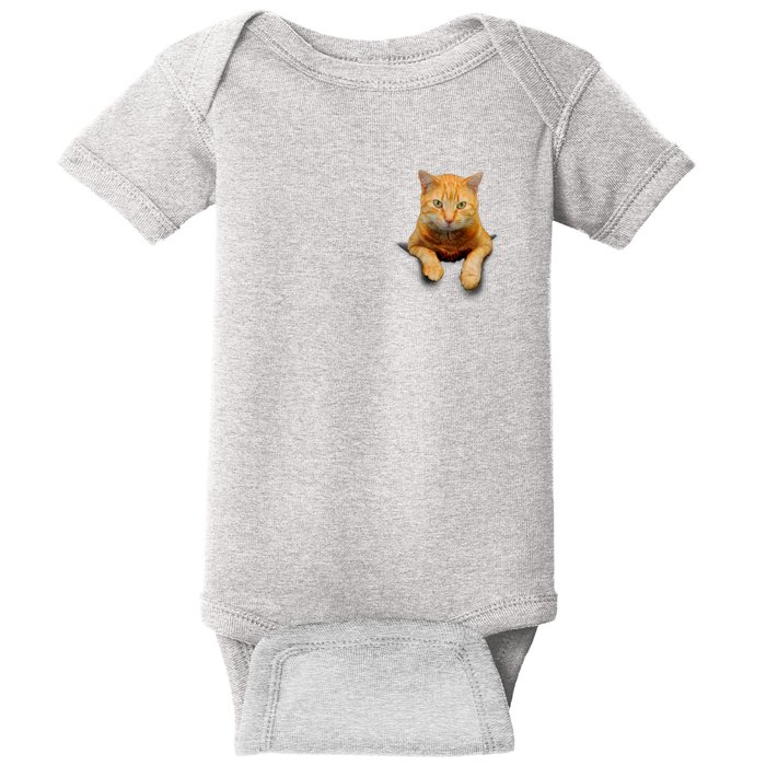 Pocket Cat Baby Bodysuit