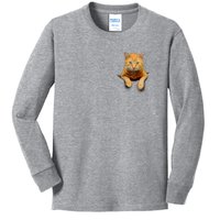 Pocket Cat Kids Long Sleeve Shirt