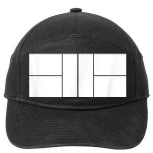 Pickleball Court Player Cute Pickleball Team 7-Panel Snapback Hat