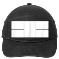 Pickleball Court Player Cute Pickleball Team 7-Panel Snapback Hat