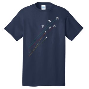 Pilot Commercial Passenger Airplanes Aeroplanes Airline Gift Tall T-Shirt