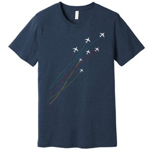 Pilot Commercial Passenger Airplanes Aeroplanes Airline Gift Premium T-Shirt