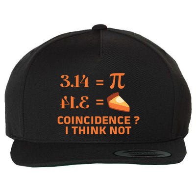 Pie Coincidence Pi Mathematics Love Math Happy Pi Day Cute Gift Wool Snapback Cap
