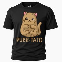 Purrtato Cat Potato Cat Lover Idaho Potatoes Cooling Performance Crew T-Shirt