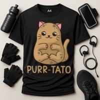 Purrtato Cat Potato Cat Lover Idaho Potatoes Cooling Performance Crew T-Shirt