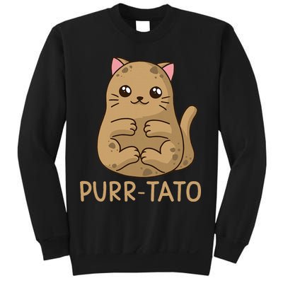Purrtato Cat Potato Cat Lover Idaho Potatoes Sweatshirt