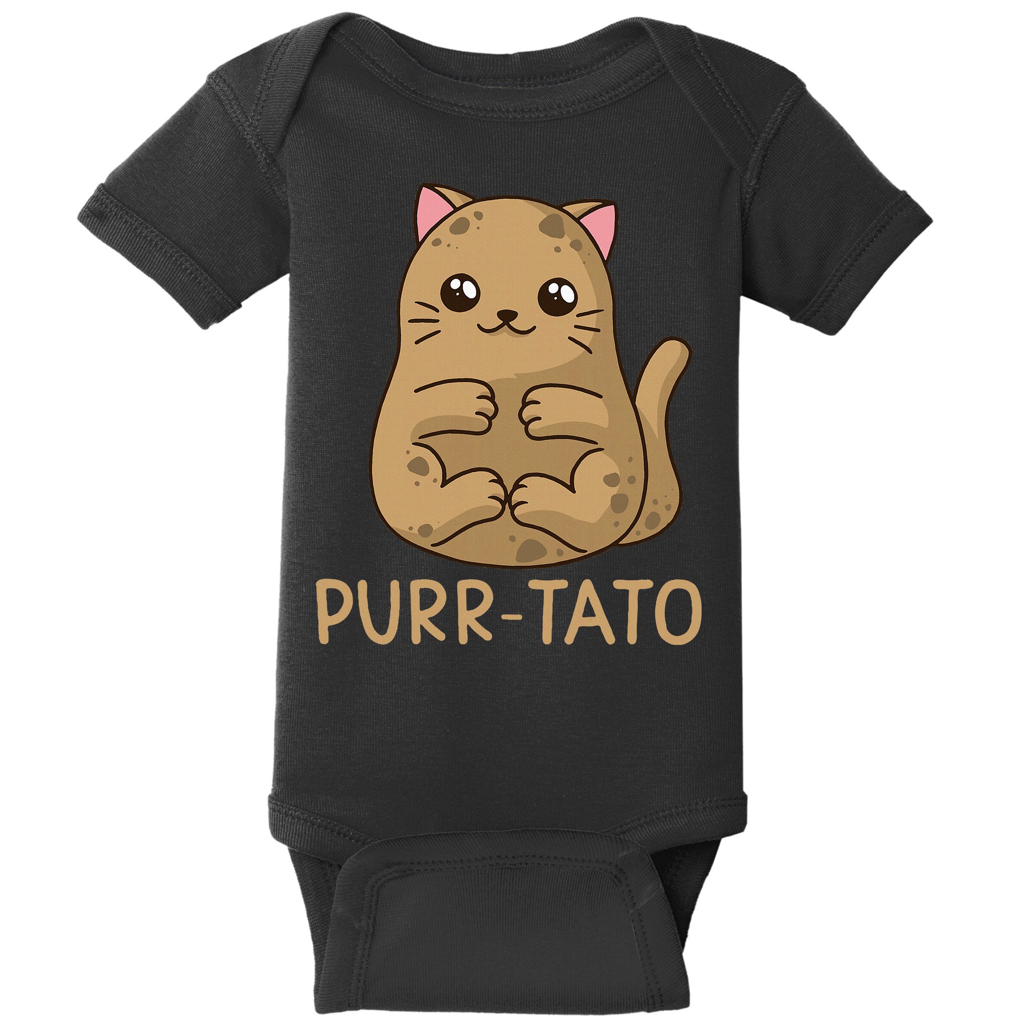 Purrtato Cat Potato Cat Lover Idaho Potatoes Baby Bodysuit