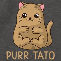 Purrtato Cat Potato Cat Lover Idaho Potatoes Vector Backpack