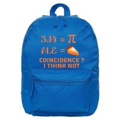 Pie Coincidence Pi Mathematics Love Math Happy Pi Day Gift 16 in Basic Backpack