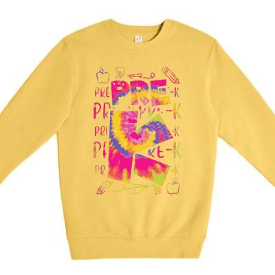 PreK Cute Prek Pre K First Day Of School Teacher Premium Crewneck Sweatshirt