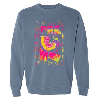 PreK Cute Prek Pre K First Day Of School Teacher Garment-Dyed Sweatshirt