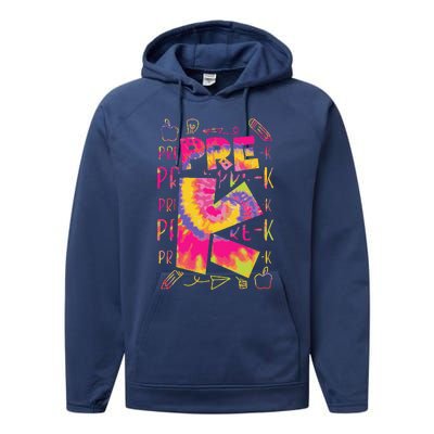 PreK Cute Prek Pre K First Day Of School Teacher Performance Fleece Hoodie