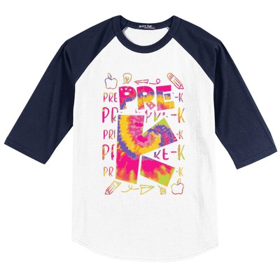 PreK Cute Prek Pre K First Day Of School Teacher Baseball Sleeve Shirt