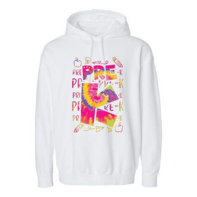 PreK Cute Prek Pre K First Day Of School Teacher Garment-Dyed Fleece Hoodie