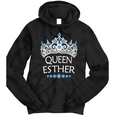 Purim Costume Queen Esther Humorous Jewish Costume Tie Dye Hoodie