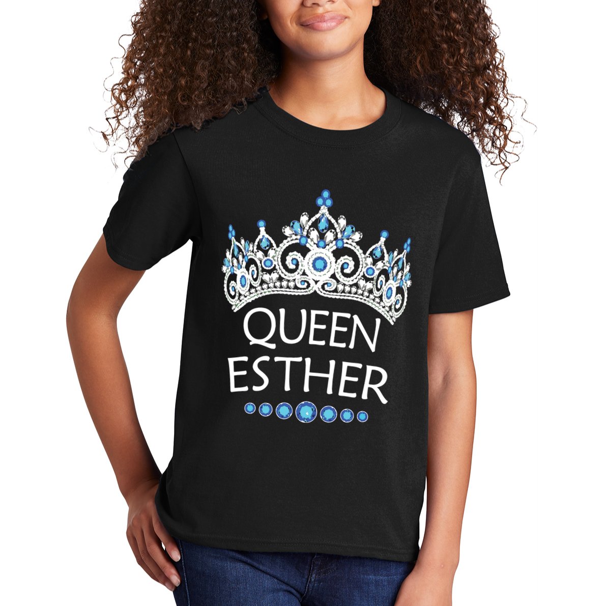 Purim Costume Queen Esther Humorous Jewish Costume Kids T-Shirt
