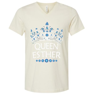 Purim Costume Queen Esther Humorous Jewish Costume V-Neck T-Shirt
