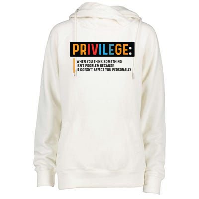 Privilege Civil Rights Tee Equality Tank Womens Funnel Neck Pullover Hood