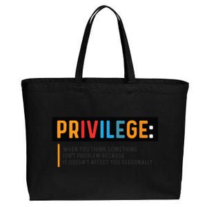 Privilege Civil Rights Tee Equality Tank Cotton Canvas Jumbo Tote