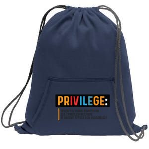 Privilege Civil Rights Tee Equality Tank Sweatshirt Cinch Pack Bag