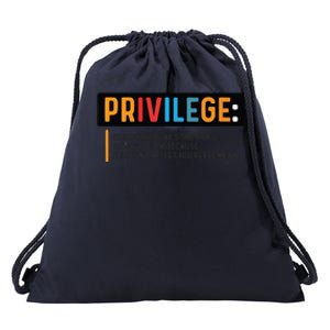 Privilege Civil Rights Tee Equality Tank Drawstring Bag