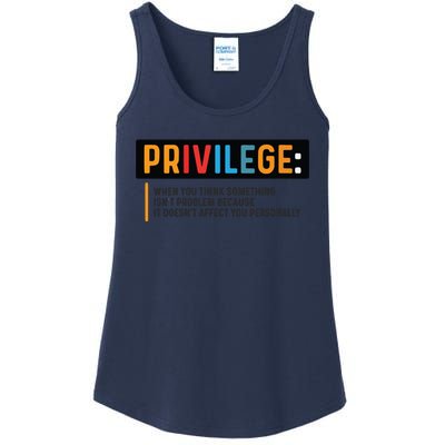 Privilege Civil Rights Tee Equality Tank Ladies Essential Tank