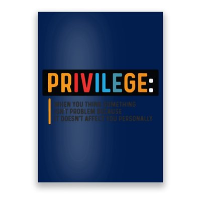 Privilege Civil Rights Tee Equality Tank Poster