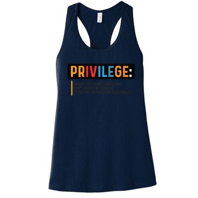 Privilege Civil Rights Tee Equality Tank Women's Racerback Tank