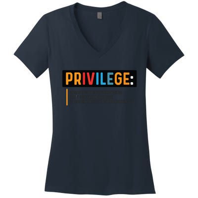 Privilege Civil Rights Tee Equality Tank Women's V-Neck T-Shirt