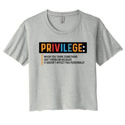 Privilege Civil Rights Tee Equality Tank Women's Crop Top Tee