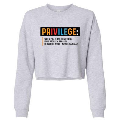 Privilege Civil Rights Tee Equality Tank Cropped Pullover Crew