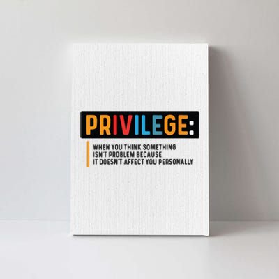 Privilege Civil Rights Tee Equality Tank Canvas