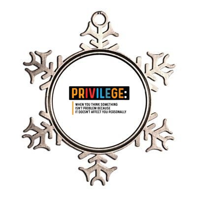 Privilege Civil Rights Tee Equality Tank Metallic Star Ornament