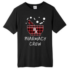 Pharmacy Crew Red Plaid Pharmacist Bowl Pills Christmas Gift Tall Fusion ChromaSoft Performance T-Shirt