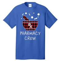 Pharmacy Crew Red Plaid Pharmacist Bowl Pills Christmas Gift Tall T-Shirt