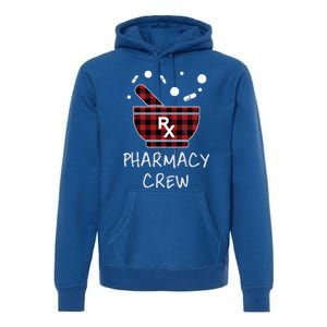 Pharmacy Crew Red Plaid Pharmacist Bowl Pills Christmas Gift Premium Hoodie