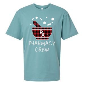 Pharmacy Crew Red Plaid Pharmacist Bowl Pills Christmas Gift Sueded Cloud Jersey T-Shirt