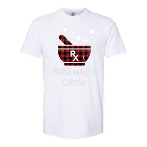 Pharmacy Crew Red Plaid Pharmacist Bowl Pills Christmas Gift Softstyle CVC T-Shirt