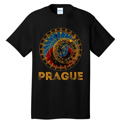 Prague Czech Republic Souvenir Astronomical Clock Prague Tall T-Shirt