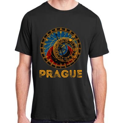 Prague Czech Republic Souvenir Astronomical Clock Prague Adult ChromaSoft Performance T-Shirt