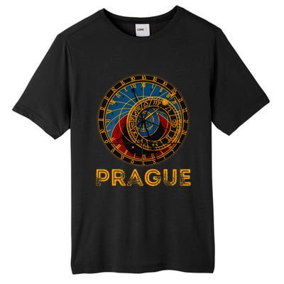 Prague Czech Republic Souvenir Astronomical Clock Prague Tall Fusion ChromaSoft Performance T-Shirt