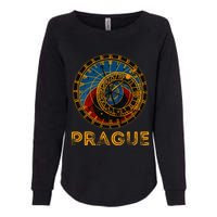 Prague Czech Republic Souvenir Astronomical Clock Prague Womens California Wash Sweatshirt