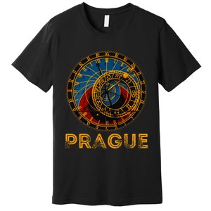 Prague Czech Republic Souvenir Astronomical Clock Prague Premium T-Shirt