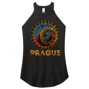 Prague Czech Republic Souvenir Astronomical Clock Prague Women's Perfect Tri Rocker Tank