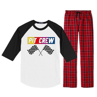 Pit Crew Race Car Hosting Parties Raglan Sleeve Pajama Set