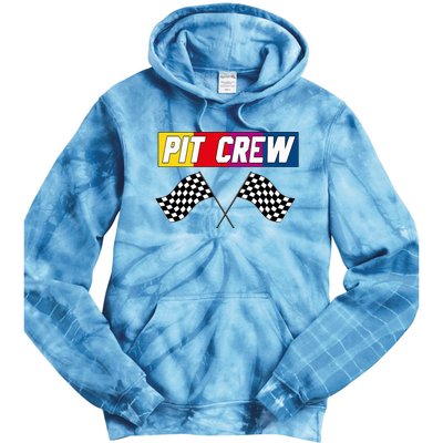 Pit Crew Race Car Hosting Parties Tie Dye Hoodie