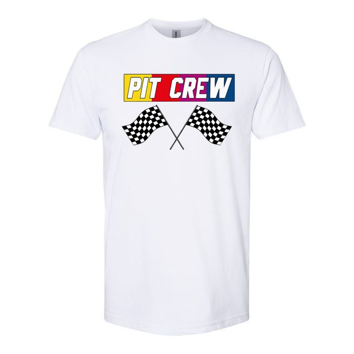 Pit Crew Race Car Hosting Parties Softstyle® CVC T-Shirt